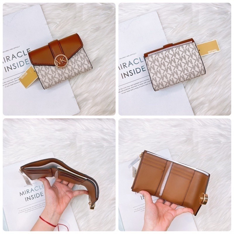 美國代購 台灣現貨 Michael Kors｜MK 新款 三折短夾-細節圖3