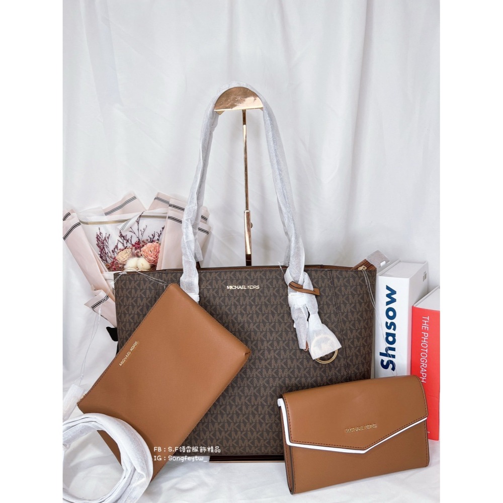 美國代購🇺🇸台灣現貨 MK  三用托特包 肩背包 斜背包-細節圖2