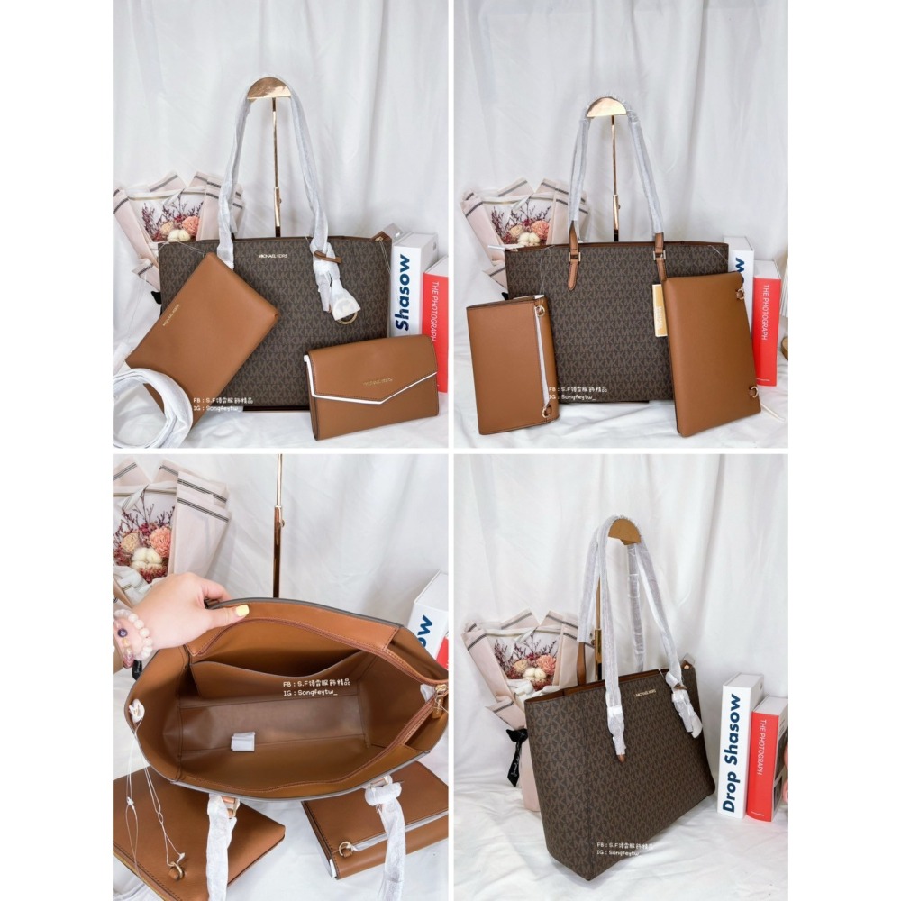 美國代購🇺🇸台灣現貨 MK  三用托特包 肩背包 斜背包-細節圖6