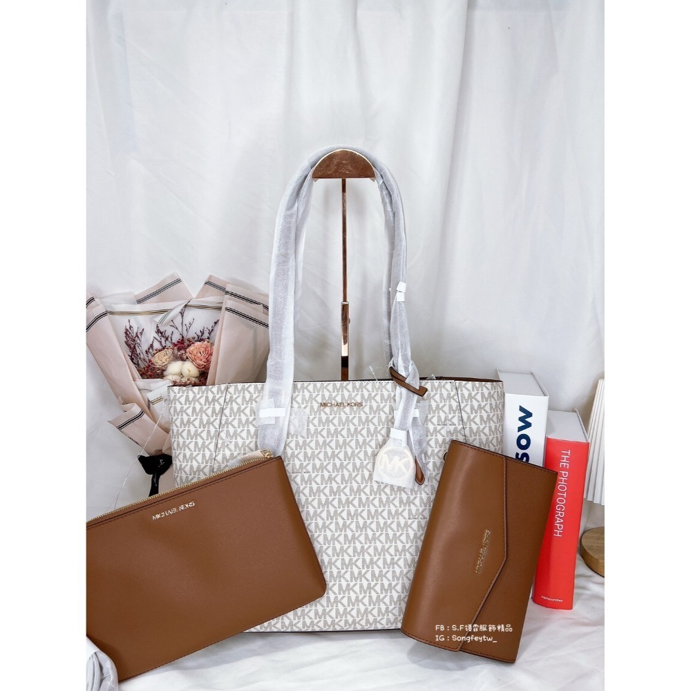 美國代購🇺🇸台灣現貨 MK 三合一托特包 肩背包 斜背包-規格圖8