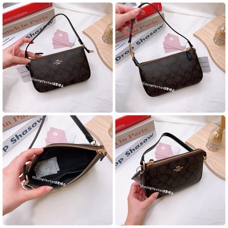 美國代購 台灣現貨 Coach 麻將包 肩背包 手拿包-細節圖9