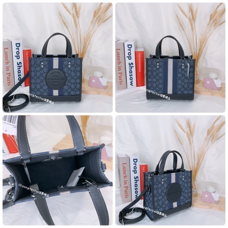 美國代購 台灣現貨 Coach 香布蕾紙袋包 小托特 手提包 斜背包-細節圖10