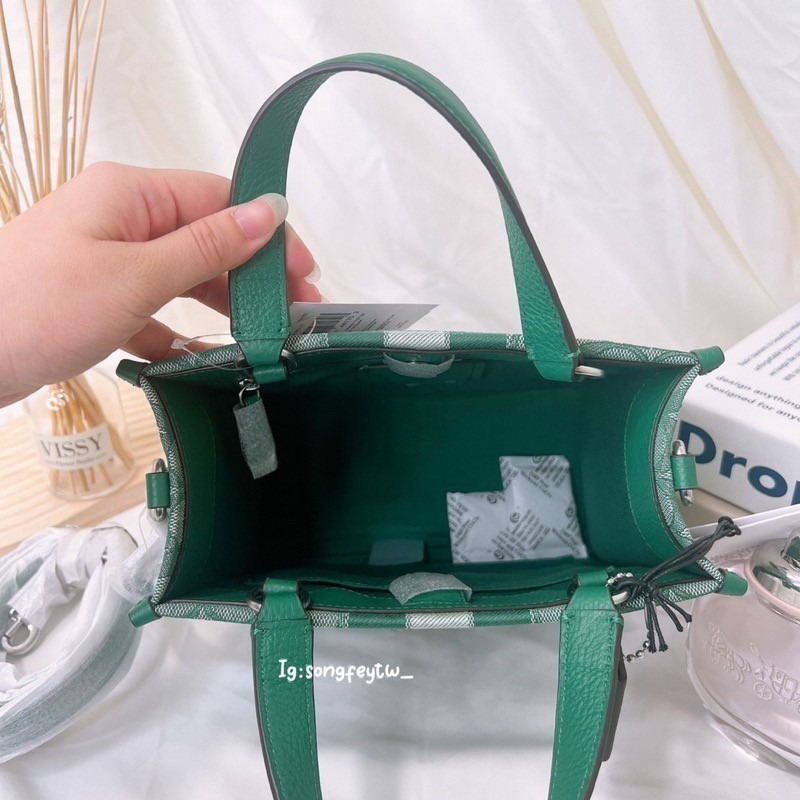 美國代購 台灣現貨 Coach Dempsey 22 香布蕾 紙袋包 小托特 手提包 斜背包-細節圖3