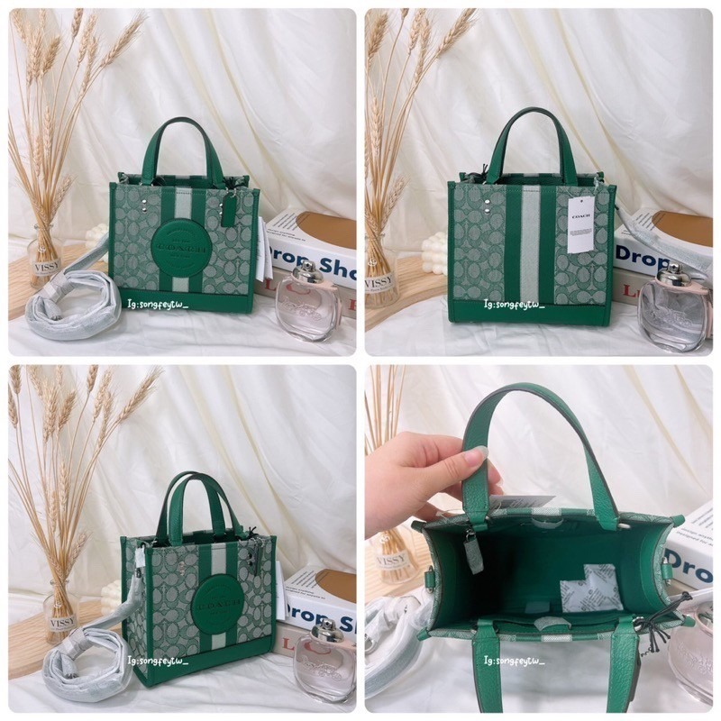 美國代購 台灣現貨 Coach Dempsey 22 香布蕾 紙袋包 小托特 手提包 斜背包-細節圖4