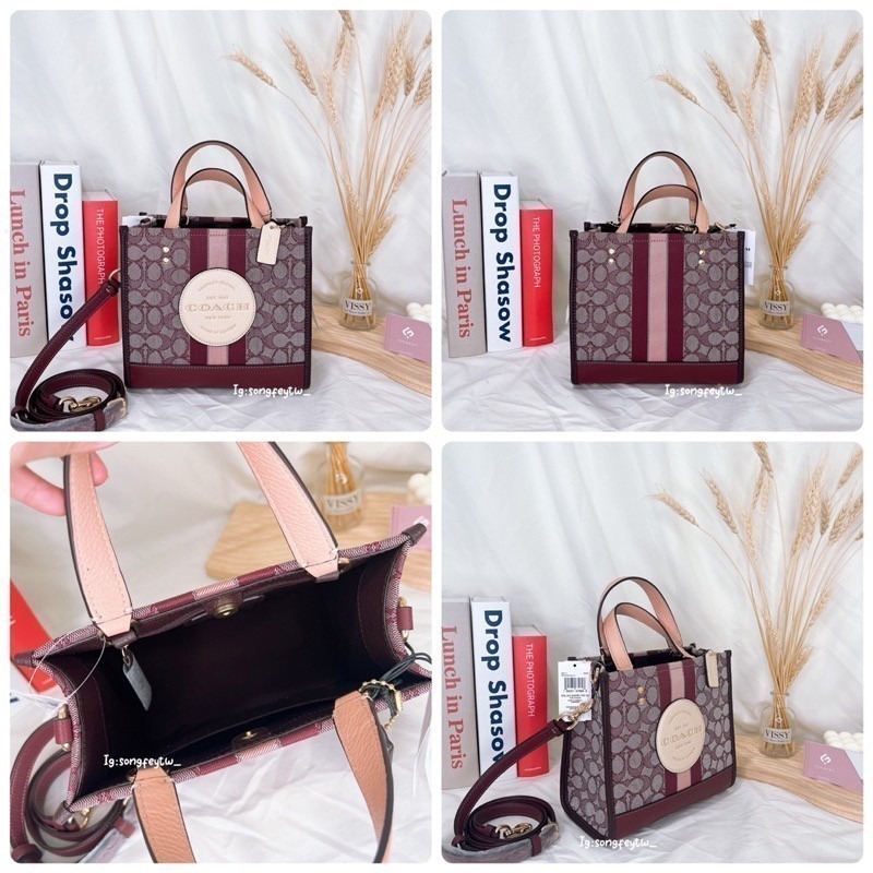 美國代購 台灣現貨 Coach Dempsey 22 香布蕾 紙袋包 小托特 手提包 斜背包-細節圖6