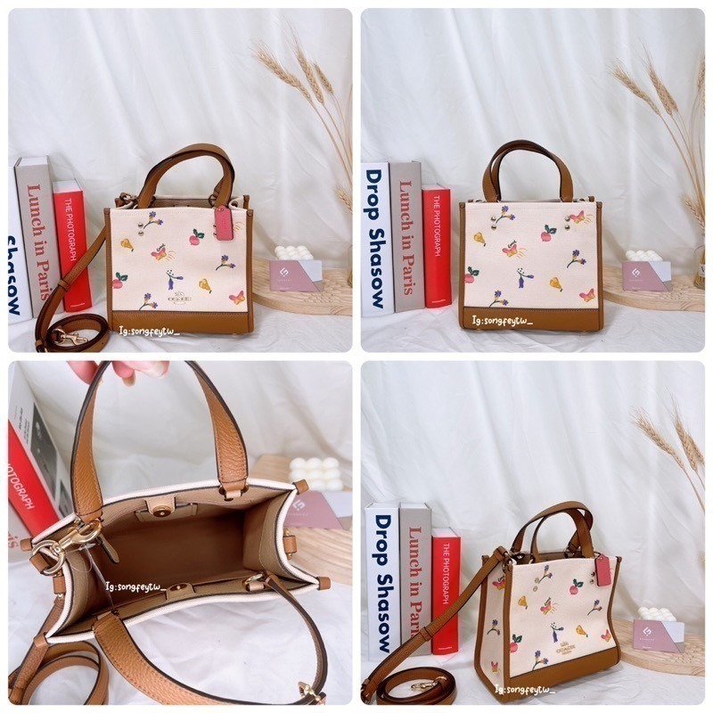 美國代購 台灣現貨 Coach Dempsey 22 香布蕾 紙袋包 小托特 手提包 斜背包-細節圖7