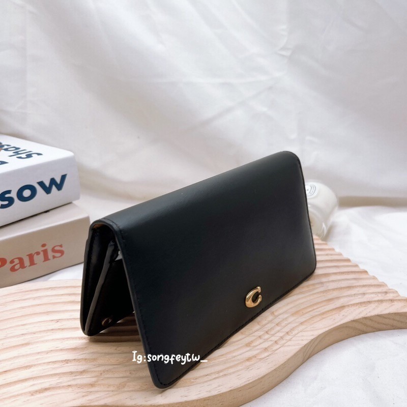 美國代購🇺🇸台灣現貨 Coach 專櫃款 對開兩折薄長夾-細節圖5