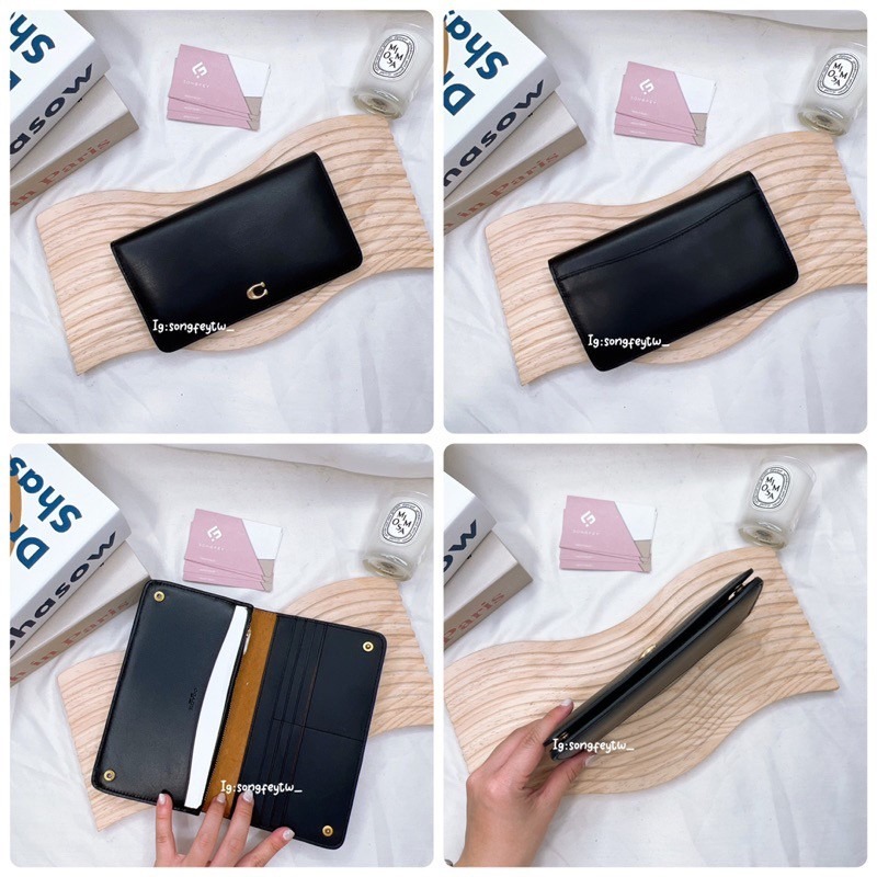 美國代購🇺🇸台灣現貨 Coach 專櫃款 對開兩折薄長夾-細節圖6