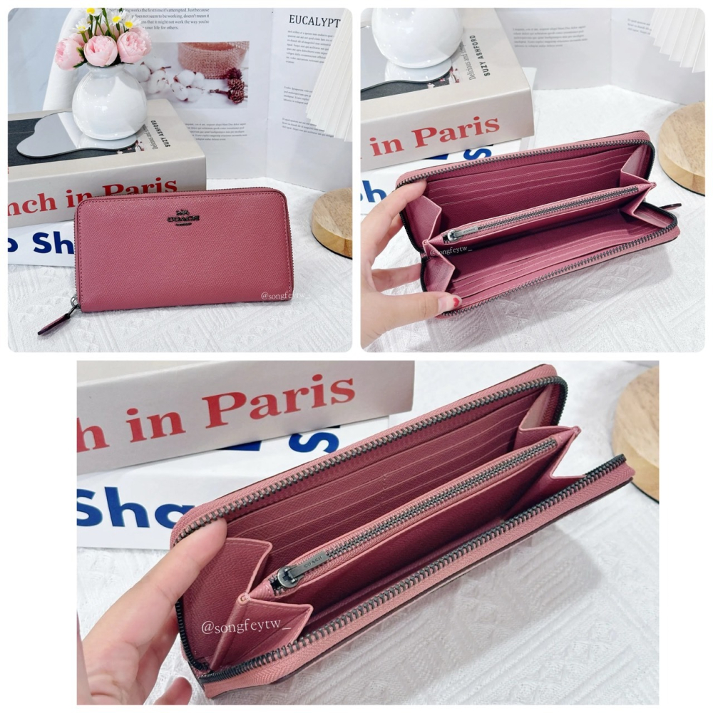 美國代購🇺🇸台灣現貨 Coach 專櫃款 ㄇ型拉鍊長夾-細節圖4