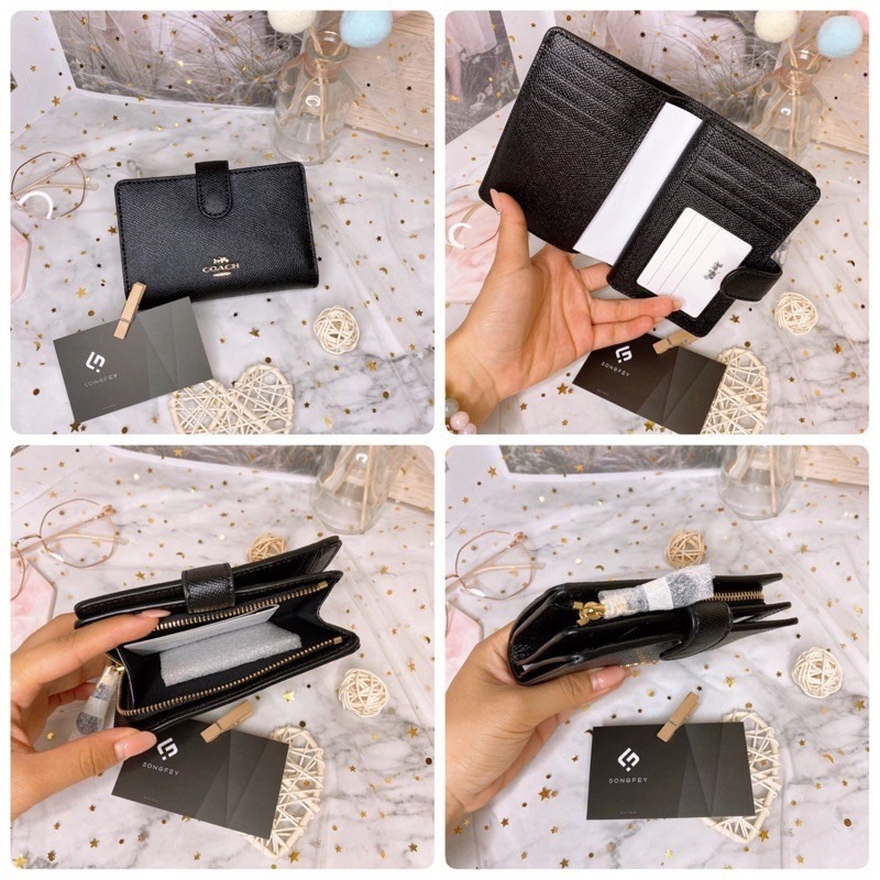 美國代購  台灣現貨 Coach 防刮  扣式中夾-細節圖2