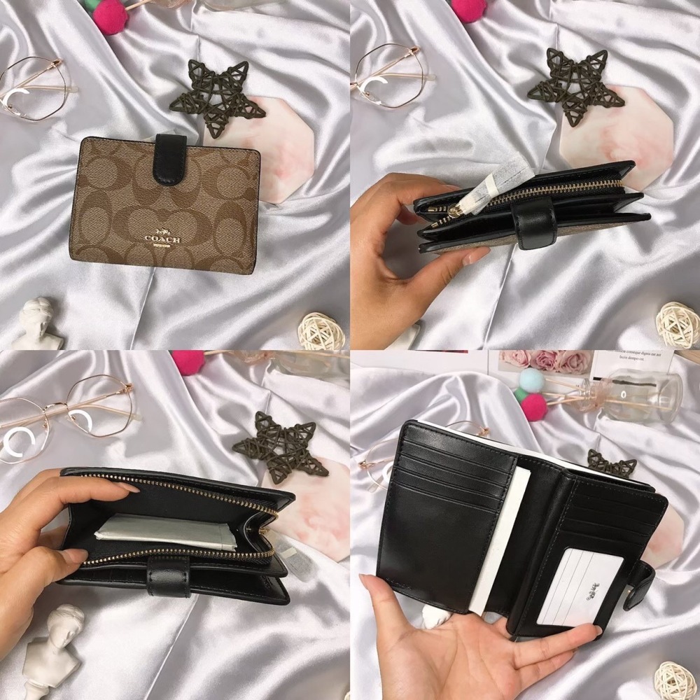 美國代購  台灣現貨 Coach 防刮  扣式中夾-細節圖4