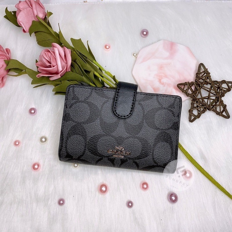 美國代購  台灣現貨 Coach 防刮  扣式中夾-細節圖5