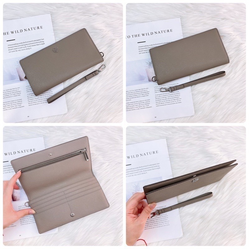 美國代購🇺🇸台灣現貨 Tory Burch｜TB Emerson 防刮兩折薄長夾-細節圖3