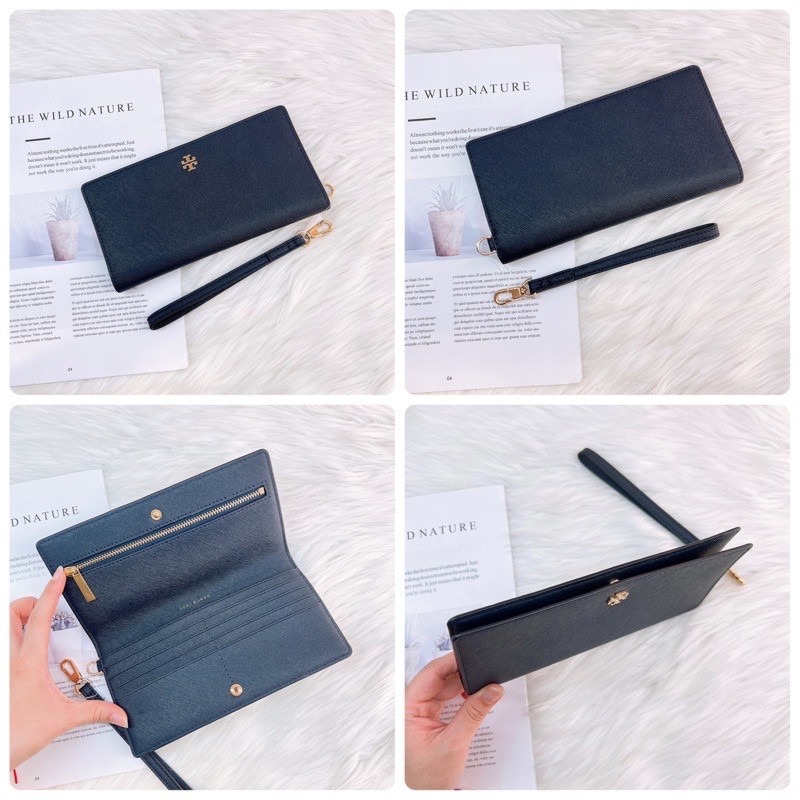 美國代購🇺🇸台灣現貨 Tory Burch 防刮 兩折薄長夾 手掛長夾-細節圖5