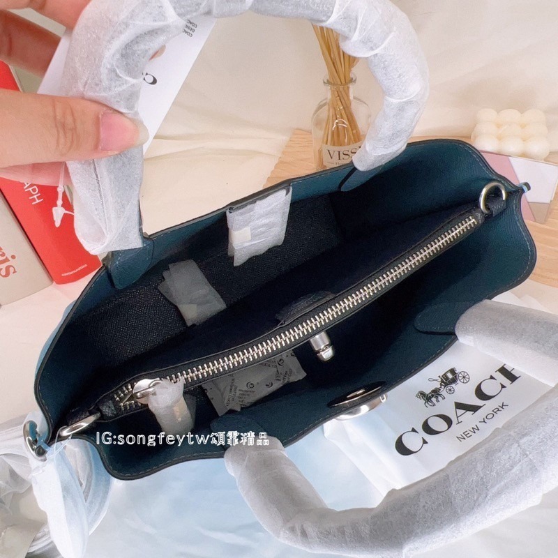 美國代購🇺🇸台灣現貨 Coach 專櫃款小托特 手提包 斜背包-細節圖6