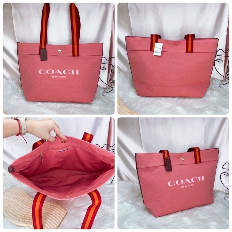 美國代購 台灣現貨 Coach 馬車帆布大托特-細節圖8