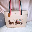 美國代購 台灣現貨 Coach 馬車帆布大托特-規格圖8