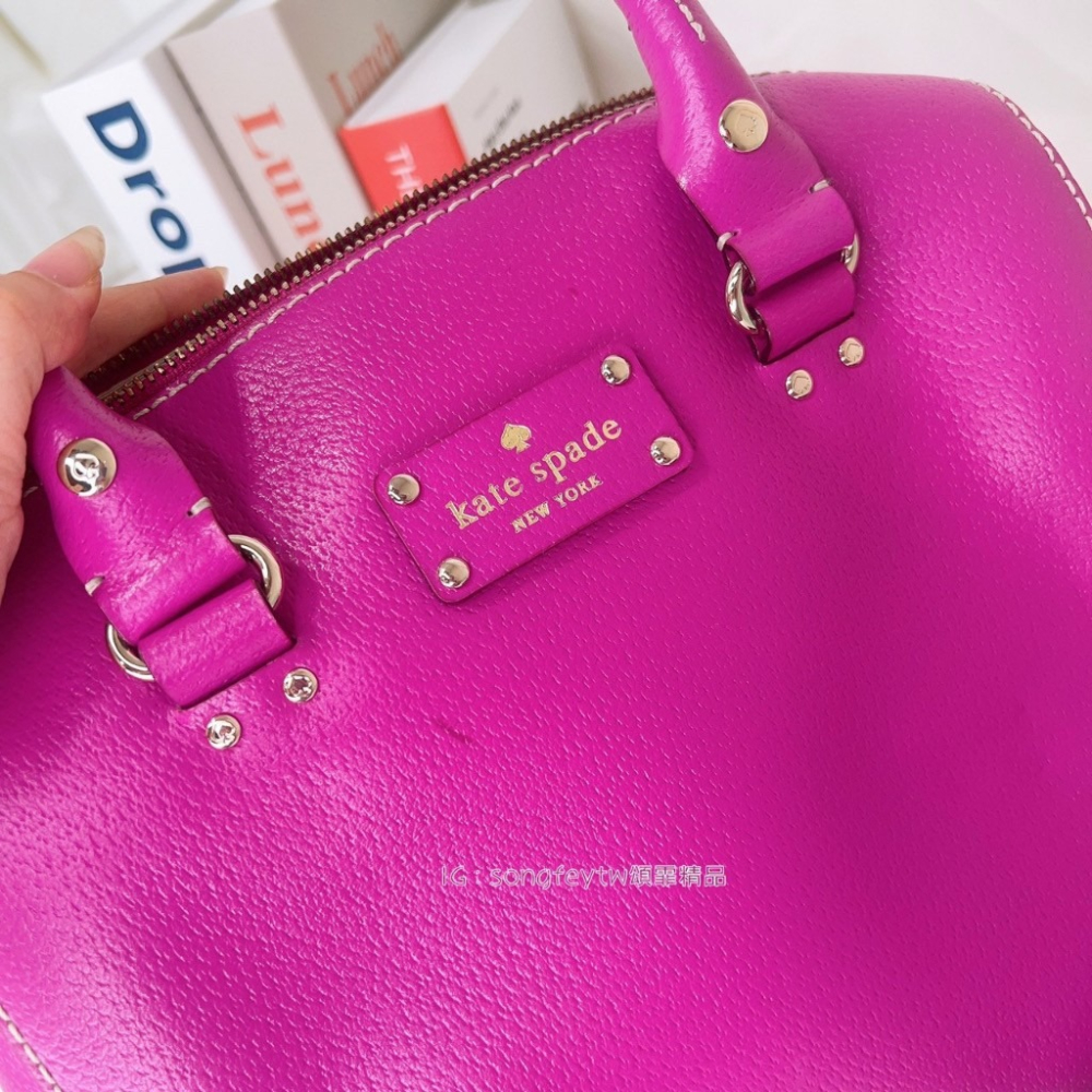 美國代購🇺🇸台灣現貨 Kate apsde  KS 專櫃波士頓 手提包 斜背包 瑕疵大特價-細節圖2