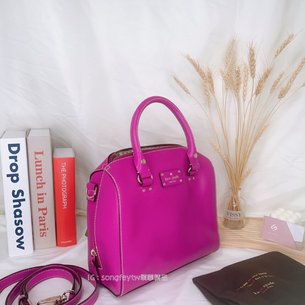 美國代購🇺🇸台灣現貨 Kate apsde  KS 專櫃波士頓 手提包 斜背包 瑕疵大特價-細節圖5