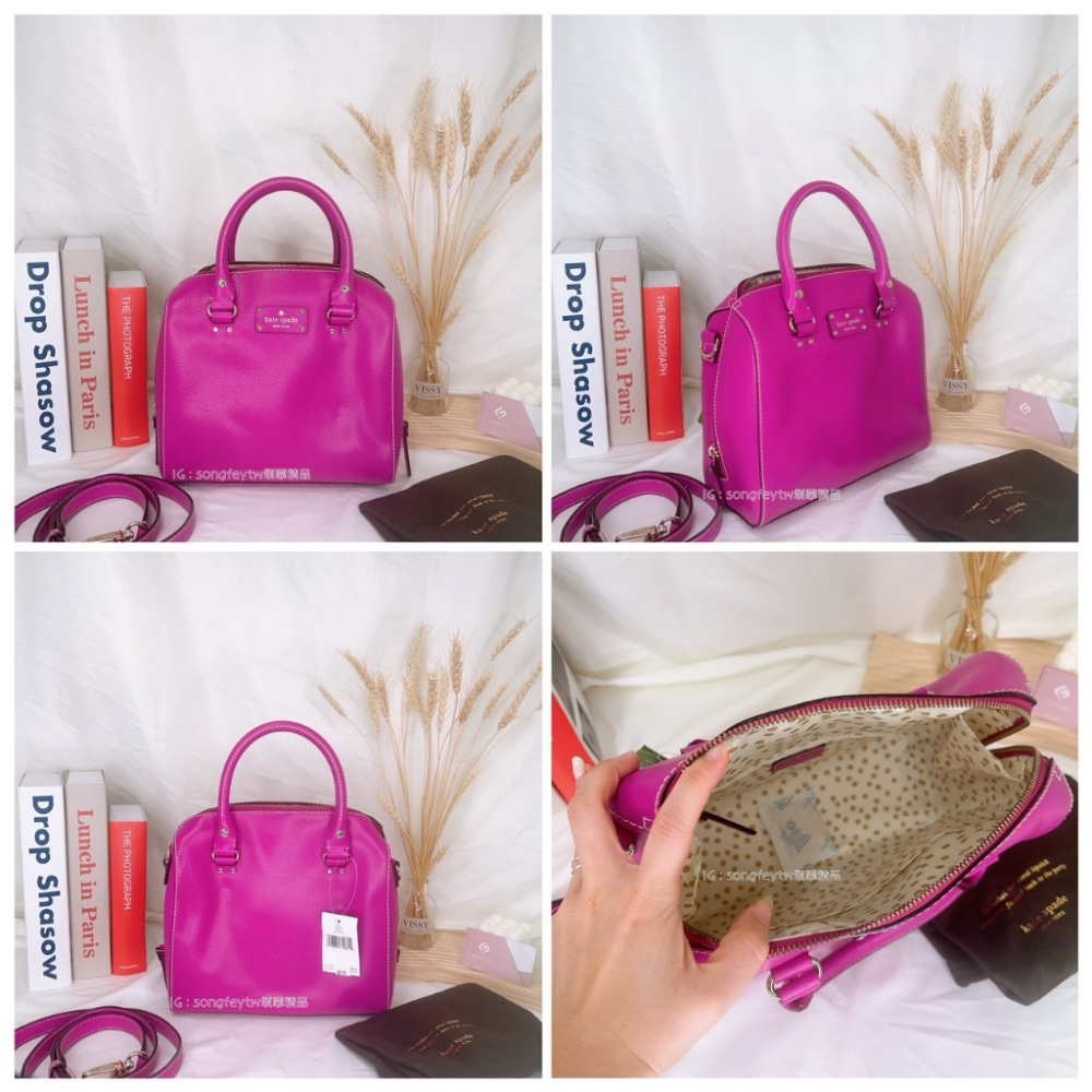 美國代購🇺🇸台灣現貨 Kate apsde  KS 專櫃波士頓 手提包 斜背包 瑕疵大特價-細節圖6