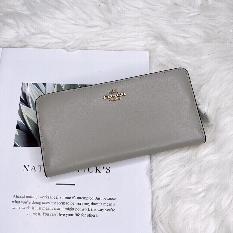 美國代購 台灣現貨 Coach 專櫃款兩折薄長夾-細節圖2