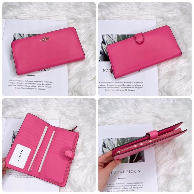 美國代購 台灣現貨 Coach 專櫃款兩折薄長夾-細節圖8