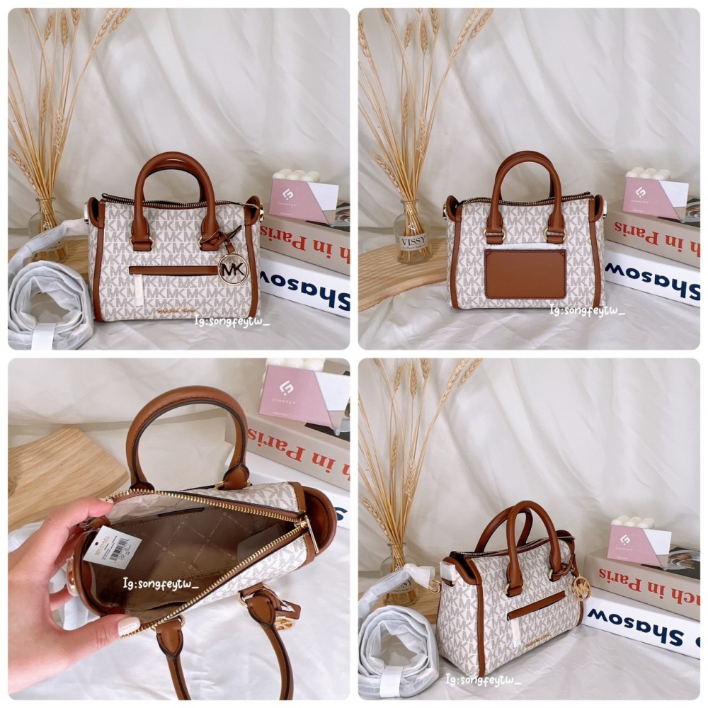 美國代購🇺🇸台灣現貨 MK 專櫃款機車包 手提斜背包-細節圖6