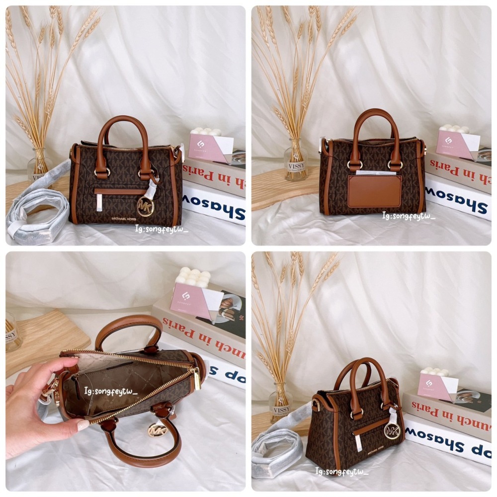 美國代購🇺🇸台灣現貨 MK 專櫃款機車包 手提斜背包-細節圖11