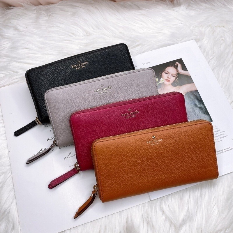 美國代購 台灣現貨 kate spade ㄇ型 拉鍊長夾-細節圖2