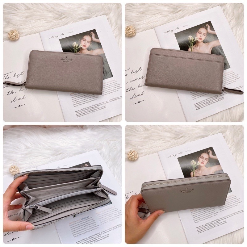 美國代購 台灣現貨 kate spade ㄇ型 拉鍊長夾-細節圖7