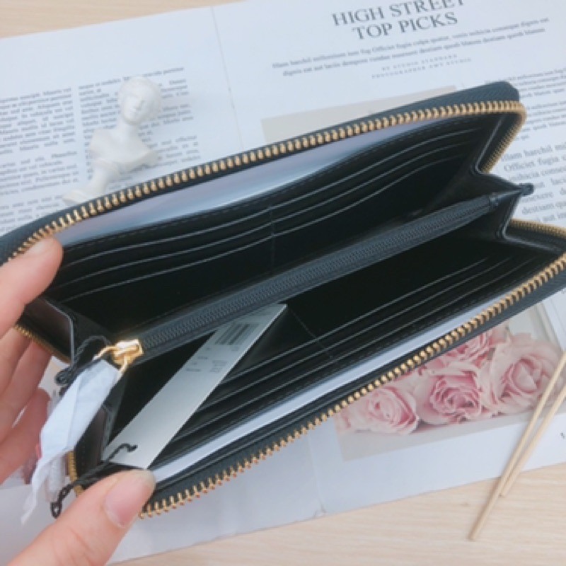 美國代購  台灣現貨 MJ 防刮拉鍊 長夾-細節圖3