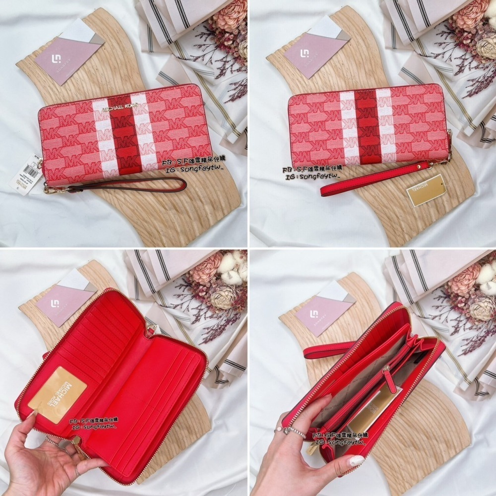 台灣現貨  美國代購 MK 手掛大長夾 多功能 長夾(滿版)-細節圖6