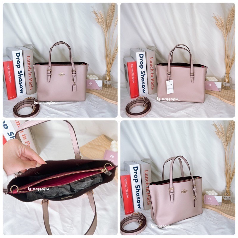 美國代購 台灣現貨 Coach 三層小托特 手提斜背包-細節圖2