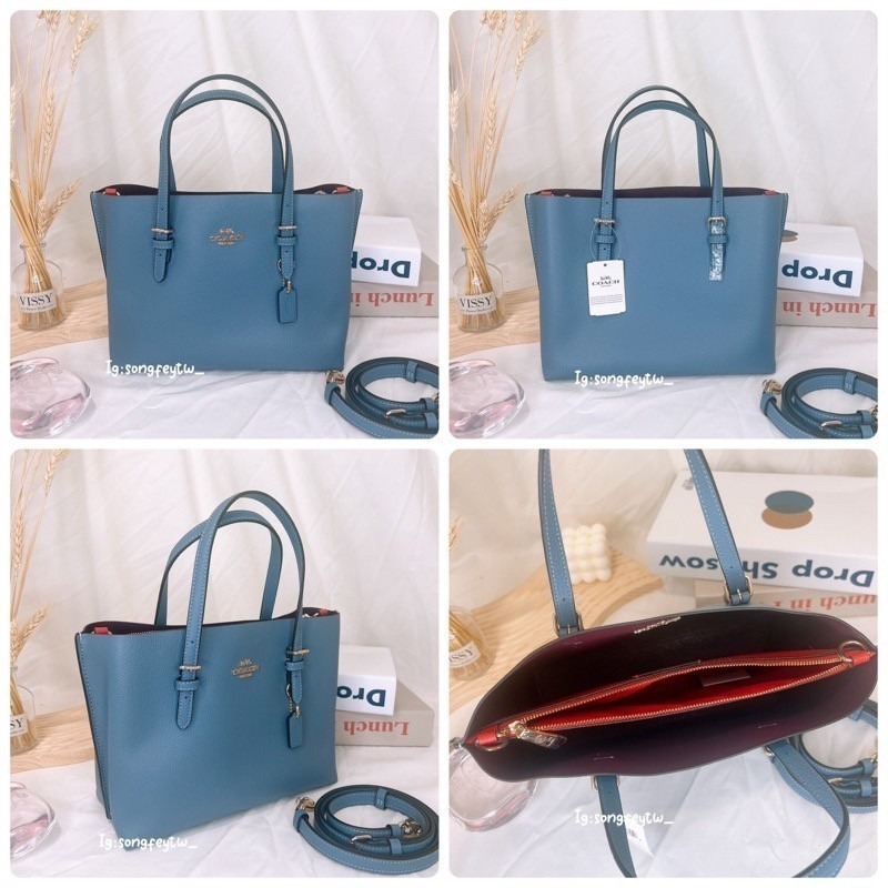 美國代購 台灣現貨 Coach 三層小托特 手提斜背包-細節圖5