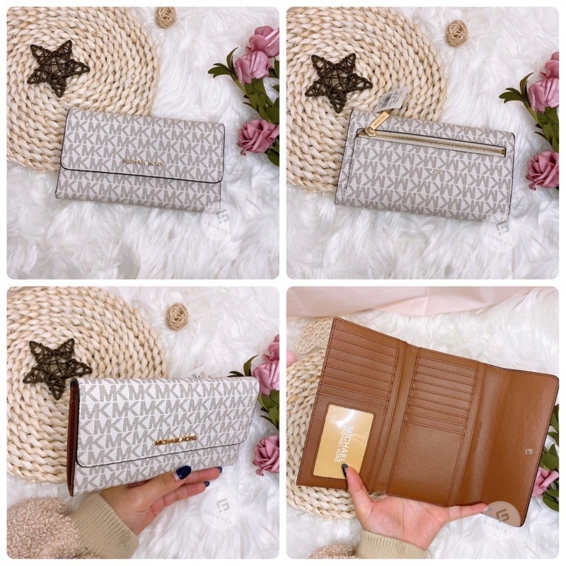 美國代購  台灣現貨 MK 三折長夾 滿版-細節圖6