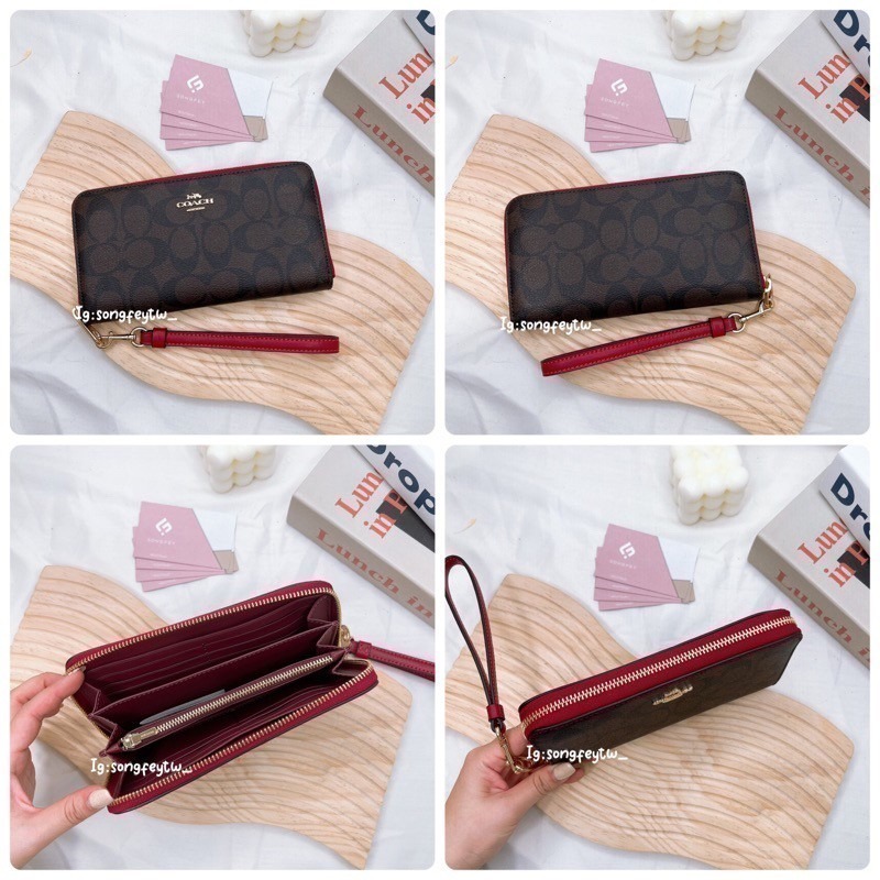 美國代購 台灣現貨 Coach 拉鍊長夾 手掛長夾 手拿包-細節圖6