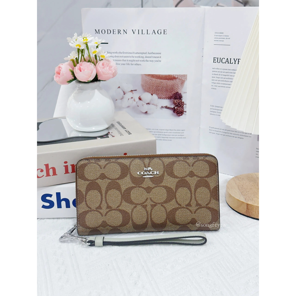 美國代購 台灣現貨 Coach 拉鍊長夾 手掛長夾 手拿包-細節圖11