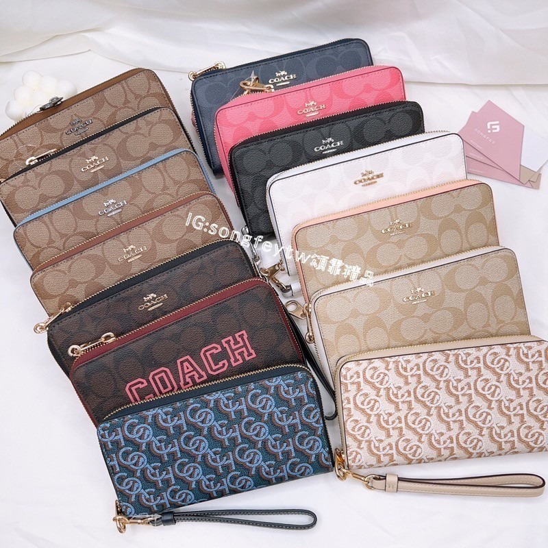 美國代購🇺🇸台灣現貨 Coach 拉鍊長夾 手掛長夾 手拿包-細節圖2