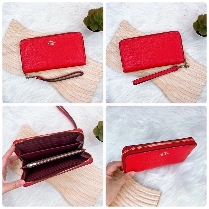 美國代購🇺🇸台灣現貨 Coach 拉鍊長夾 手掛長夾 手拿包-細節圖4