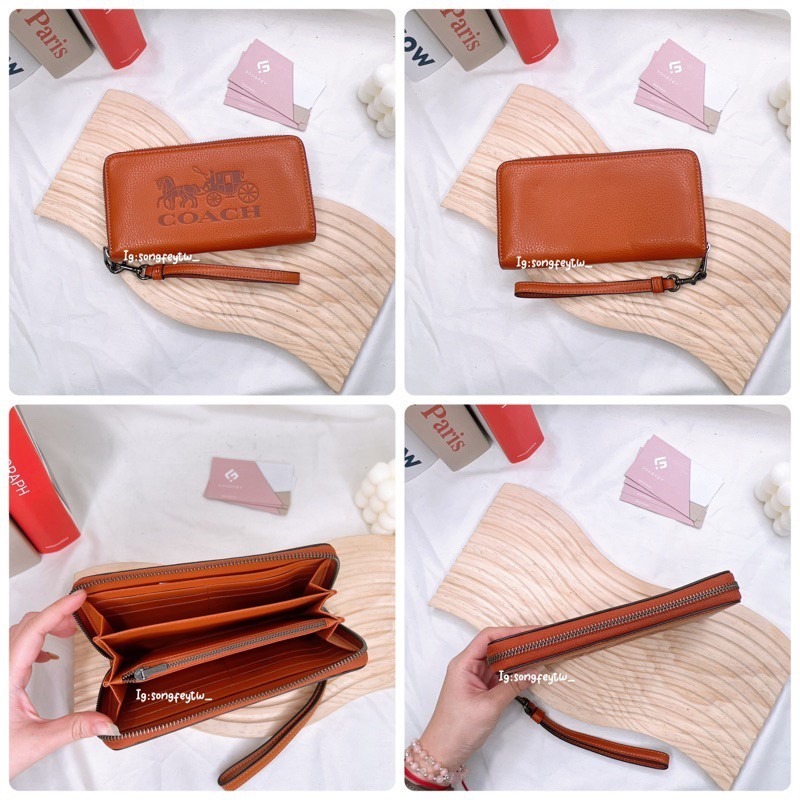 美國代購🇺🇸台灣現貨 Coach 拉鍊長夾 手掛長夾 手拿包-細節圖7
