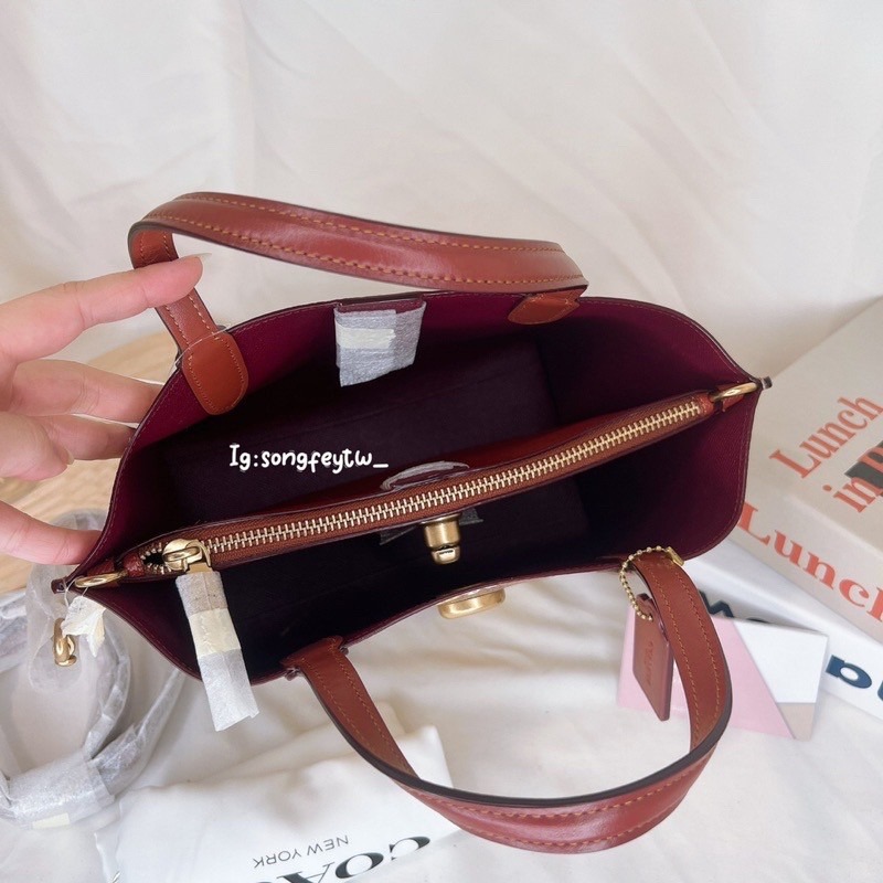 美國代購🇺🇸台灣現貨 Coach 專櫃款 花卉小托特 手提斜背包-細節圖3