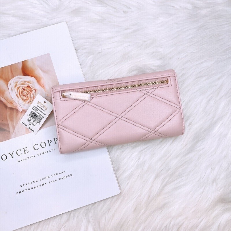 美國代購 台灣現貨 MK 小香風 三折長夾 多卡層長夾-細節圖3