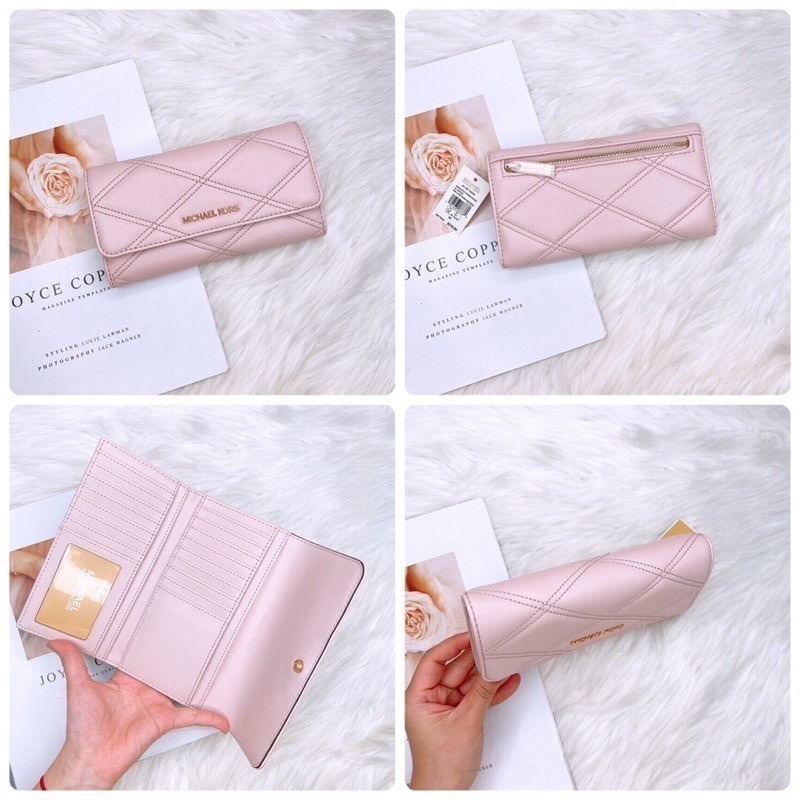 美國代購 台灣現貨 MK 小香風 三折長夾 多卡層長夾-細節圖6