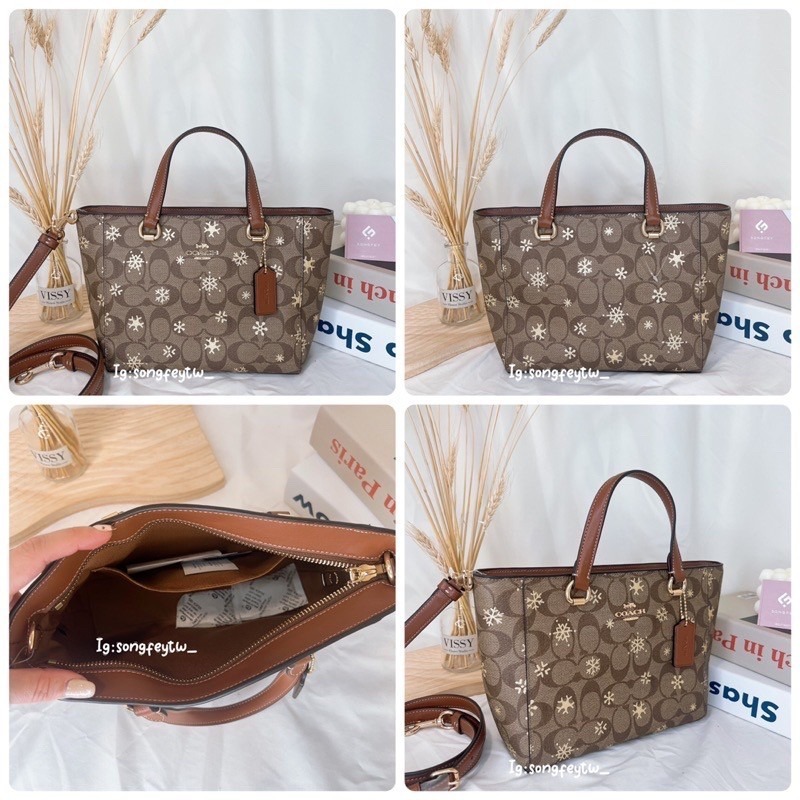 美國代購🇺🇸台灣現貨 Coach 新款小托特 手提斜背托特包-細節圖4