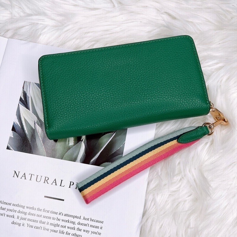 美國代購 台灣現貨 Coach 手掛拉鍊長夾-細節圖5