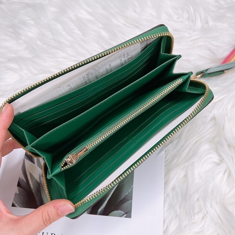 美國代購 台灣現貨 Coach 手掛拉鍊長夾-細節圖6