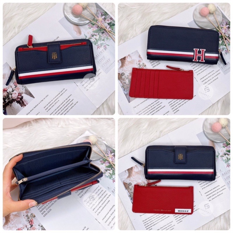 美國代購  台灣現貨 Tommy 1+1拉鍊長夾-細節圖5
