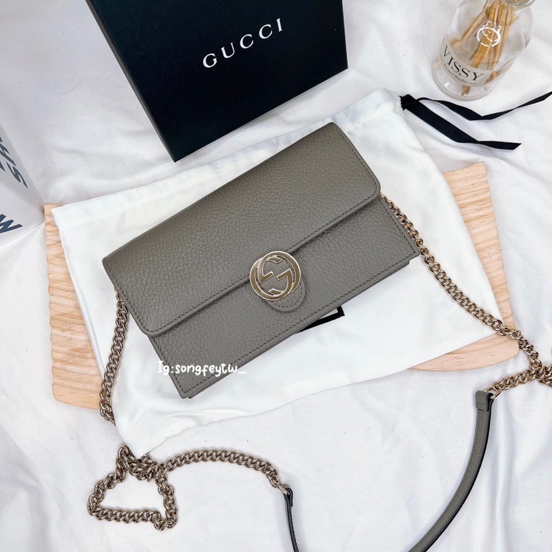 歐美代購 台灣現貨 Gucci 大logo WOC 包 斜背包 晚宴包-細節圖2