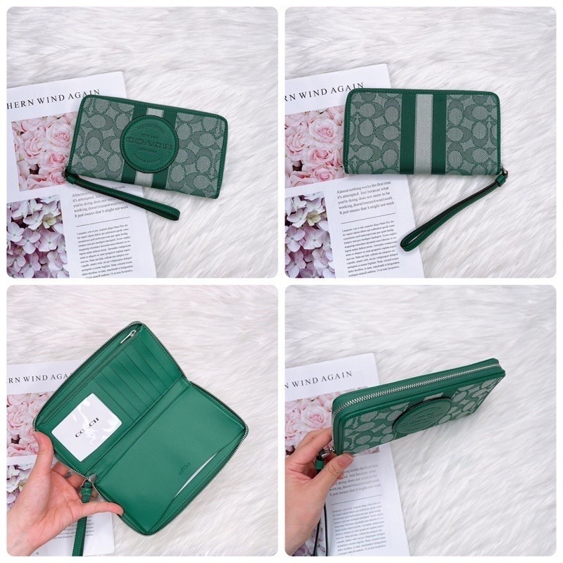 美國代購 台灣現貨 Coach 香布蕾手掛中長夾 手機夾-細節圖7
