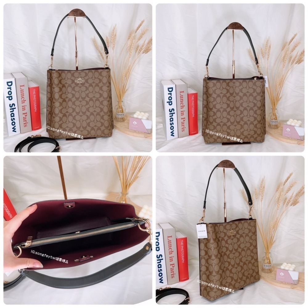 美國代購🇺🇸台灣現貨 Coach 茉莉大水桶 肩背包 斜背包-細節圖10